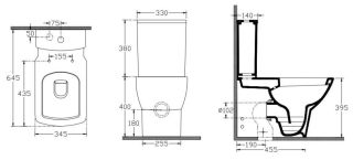 Напольный унитаз Isvea Soluzione 10SZ04002SV/10BPS1002SV/40S40200I c бачком и сиденьем с крышкой с микролифтом белый